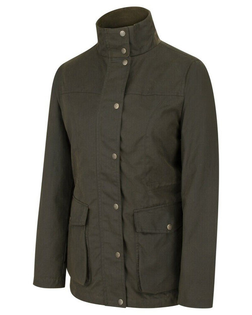Hoggs of Fife Ladies Caledonia Waxed Jacket, women's waterproof and breathable wax shooting jacket