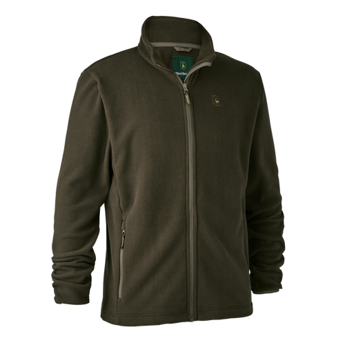 Deerhunter men's Chasse fleece jacket in green, men's shooting fleece jacket