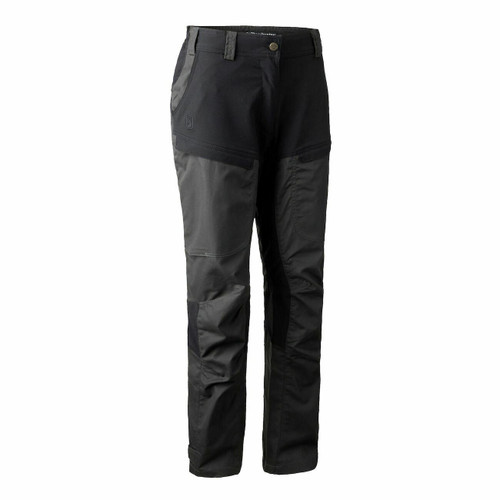Deerhunter Lady Ann Trousers in Black Ink 985, women's lightweight shooting trousers with stretch material