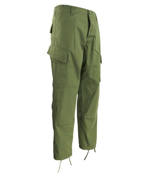 Kombat UK ACU Trousers in green, men's combat style polycotton trousers