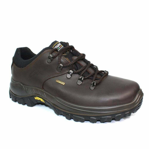 Grisport Dartmoor brown walking shoe, comfortable leather walking shoe with Vibram sole