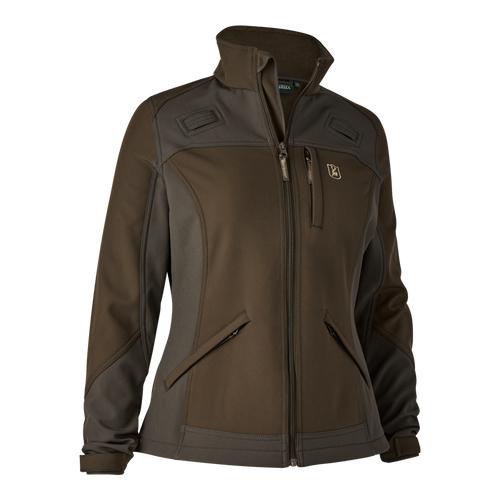 Deerhunter Lady Roja Softshell Jacket in green, women's soft shell country jacket