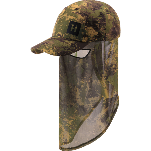 Harkila Deer Stalker Camo Cap with removeable mesh face cover