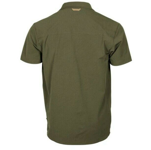 Pinewood Everyday Travel Topographic Resort Short Sleeve Shirt in green