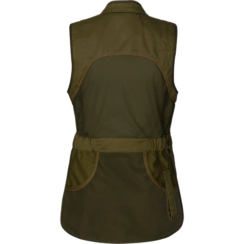 Seeland Ladies Skeet Vest in duffle green, women's skeet waistcoat for shooting