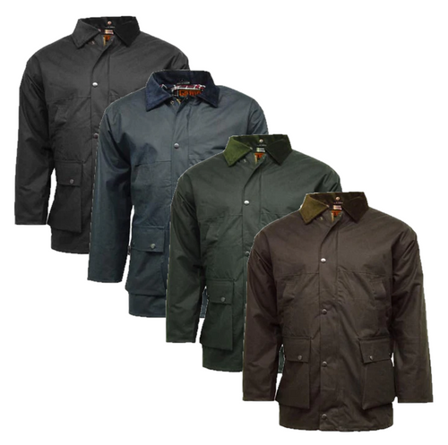Game Unpadded Wax Jacket, men's waterproof cotton wax jacket