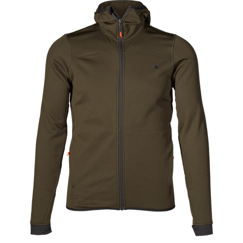 Seeland Men's Power Fleece in pine green, a comfortable and versatile jacket for everyday wear.