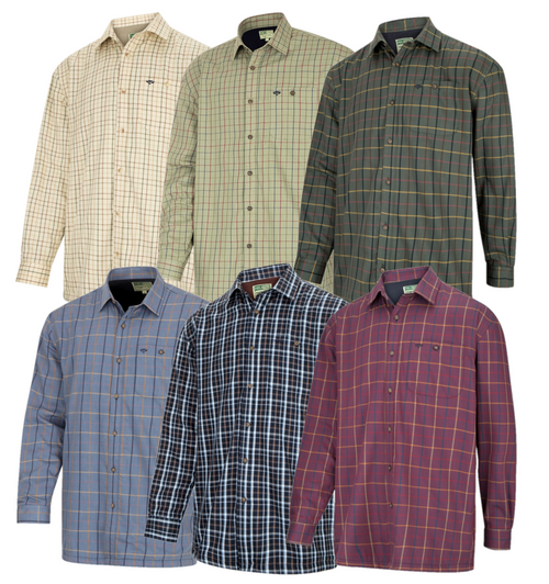 Hoggs of Fife Micro Fleece Lined Shirts, men's warm shirts in country check patterns