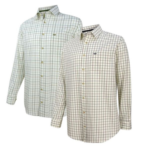 Hoggs of fife Balmoral Shirt, a 100% cotton country check shirt for men