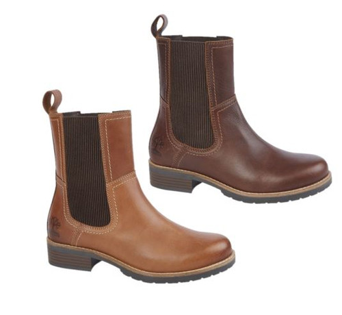 Woodland Ladies High Ankle Dealer Boots in leather, women's chelsea style boots