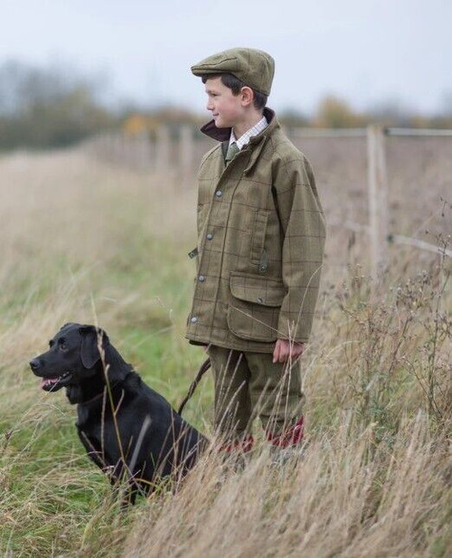 Alan Paine children's Rutland Tweed jacket, junior's waterproof tweed jacket