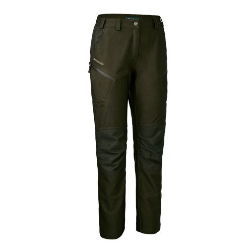 Deerhunter Lady Chasse Trousers in green, women's waterproof and breathable shooting trousers