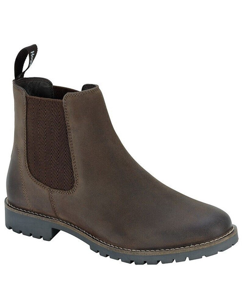 Hoggs of Fife Ladies Jodhpur Dealer boots in brown, Women's leather chelsea style country boots