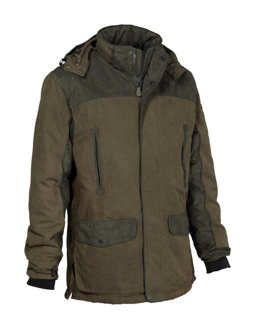 Percussion Rambouillet Original Hunting Jacket, men's waterproof and breathable shooting jacket in brown