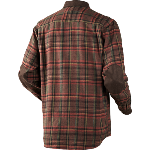 Harkila Pajala Shirt in Red Check, men's cotton flannel shirt in country check