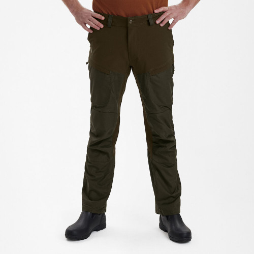Deerhunter Strike Trousers in deep green 388, men's lightweight, stretch shooting trousers