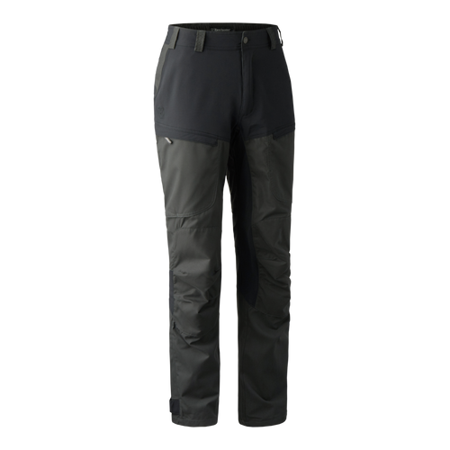 Deerhunter Strike Trousers in short leg length in black, men's lightweight shooting trousers