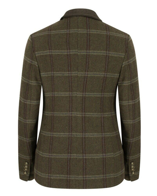Hoggs of Fife Ladies Musselburgh Tweed Hacking Jacket, women's tweed blazer style jacket in brown check
