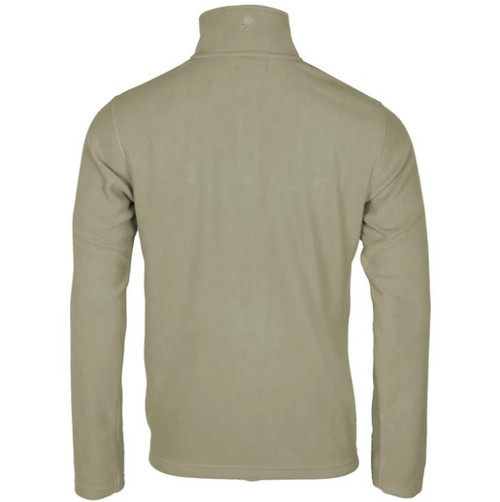 Pinewood Tiveden Fleece Sweater jumper in Mid Khaki 248 colour
