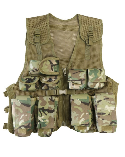 Kombat UK children's assault vest, junior army style vest