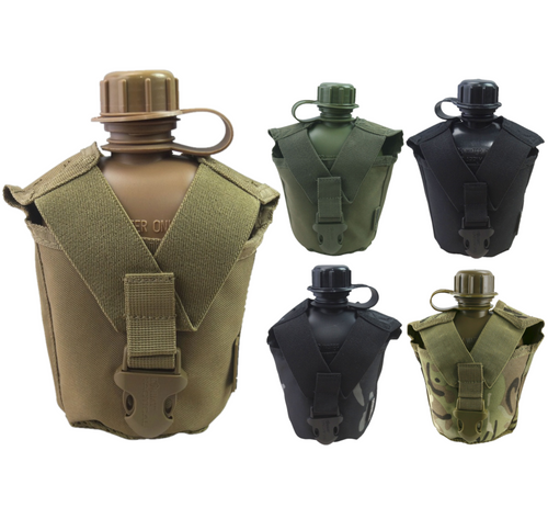 Kombat UK Tactical Water Bottle, army style, Molle compatible water canteen