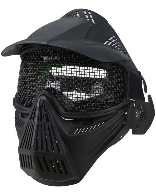 Kombat UK Airsoft full face mesh mask with steel grid