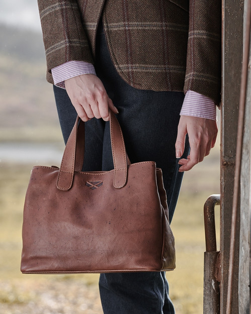 Hoggs of Fife Monarch Leather Handbag, women's handbag with shoulder strap