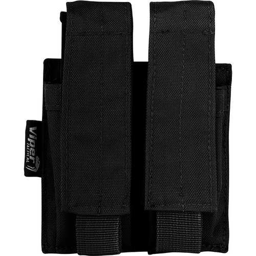 Viper Modular double pistol magazine pouch, holds two standard pistol magazines. Molle compatible.