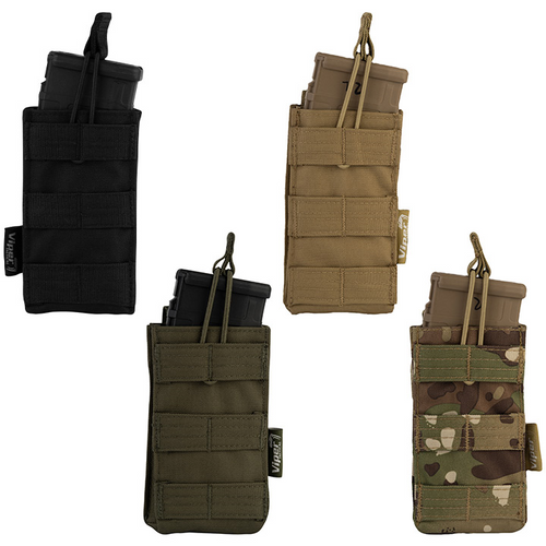 Viper Quick Release magazine pouch, holds one magazine. Molle compatible.