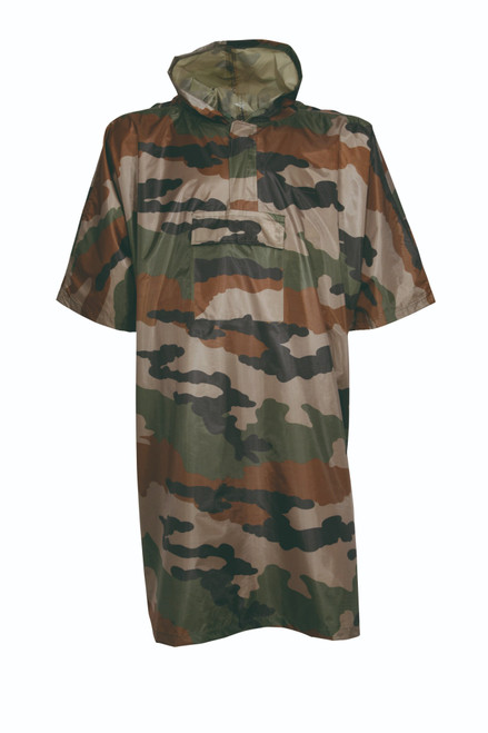 Percussion waterproof, camouflage poncho