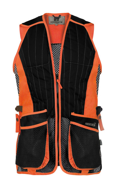 Percussion Skeet Vest in orange for shooting