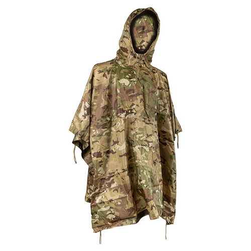 Viper Camouflage Poncho, made from waterproof ripstop nylon.