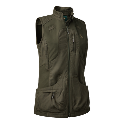 Deerhunter Lady Ann Extreme Waistcoat in Green, women's shooting waistcoat