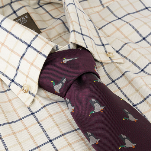 Jack Pyke Tie with duck pattern, country theme tie for shooting