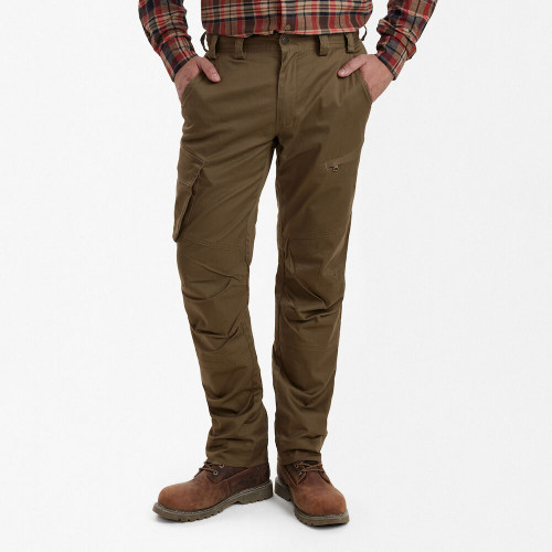 Deerhunter Traveler Trousers, men's lightweight country trousers in light brown