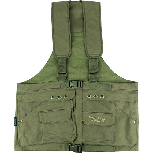 Jack Pyke Handlers Vest in green, dog training vest