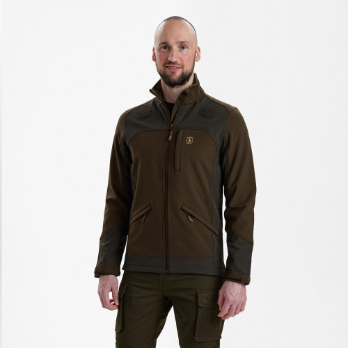 Deerhunter Rogaland Soft Shell Jacket, men's brown country jacket