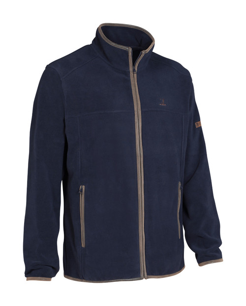 Percussion Scotland Fleece Jacket in navy, men's country fleece jacket