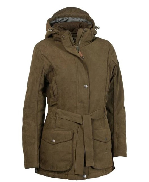Percussion Ladies Rambouillet Original Jacket in Khaki, women's waterproof shooting jacket