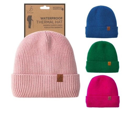 Bartleby Waterproof Beanie Hat, women's thermal and waterproof knitted hat
