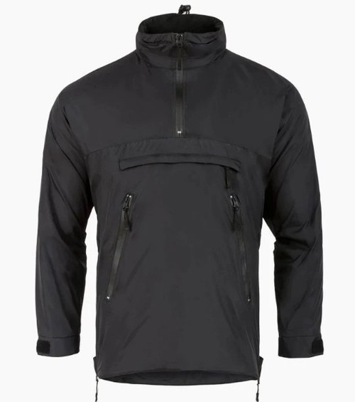 Highlander Forces Halo Smock in black, lightweight fleece lined windproof smock