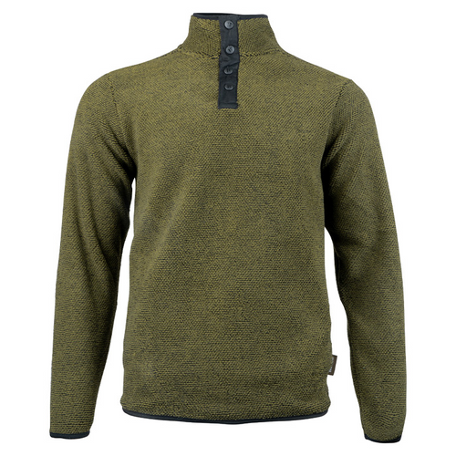Jack Pyke Ashdown Fleece Top in green, men's pullover fleece top