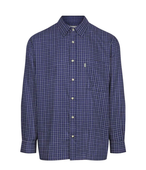 Men's Champion Country Estate Castleton Shirt in Blue check Polycotton