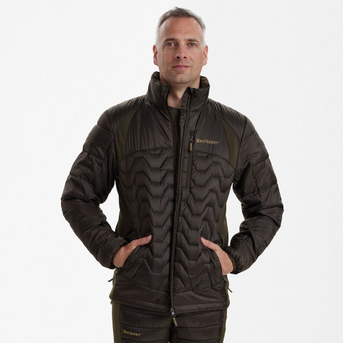 Deerhunter Excape Quilted Jacket in green, men's country quilted jacket