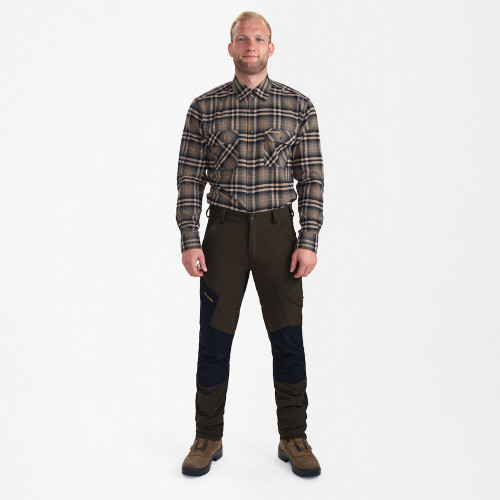Deerhunter Northward Trousers in green and black, men's lightweight shooting trousers