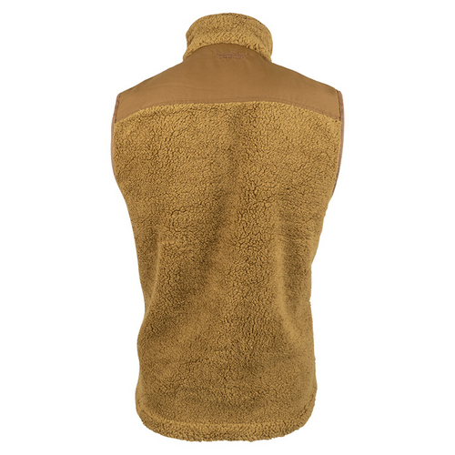 Jack Pyke Sherpa Fleece Gilet in Camel, men's deep pile fleece wasitcoat