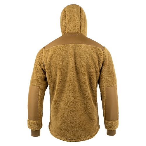 Jack Pyke Sherpa Fleece Hoodie Gen 2 in Camel, men's sherpa fleece hooded jumper