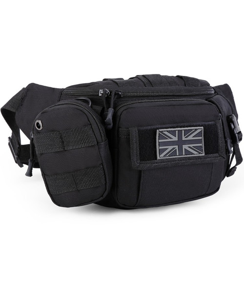 Kombat UK Delta Waist Bag, tactical style waist bag with detachable side pouch