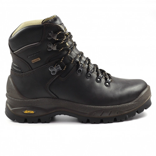 Grisport Crusader Wide Fit Walking Boots, unisex brown leather hiking boots.