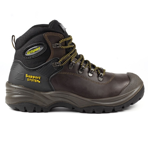 Grisport Contractor S3 Safety Boots in brown, men's steel toe cap safety work boots